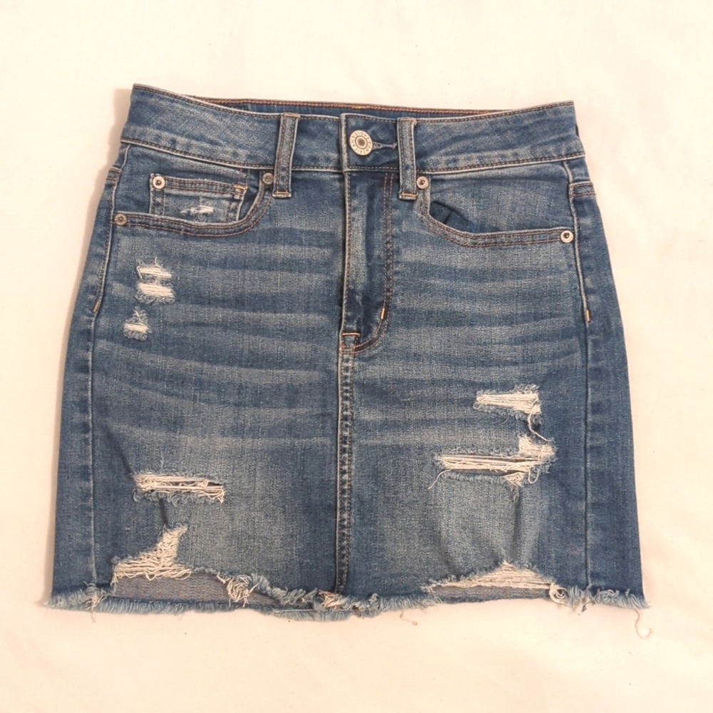 American Eagle High Rise Mini Skirt - Super Stretch